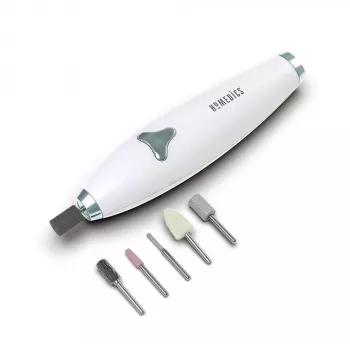 HoMedics Luxury 6-in-1 elektriskais manikīra/pedikīra komplekts ar 6 uzgaļiem, akumulatoru, plastmasa