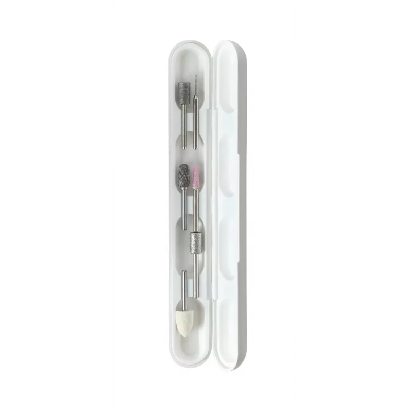 HoMedics Luxury 6-in-1 elektriskais manikīra/pedikīra komplekts ar 6 uzgaļiem, akumulatoru, plastmasa