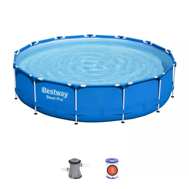 Rāmja baseins Bestway Steel Pro 13' x 33 collas/3,96m x 84cm, tilpums 8680L