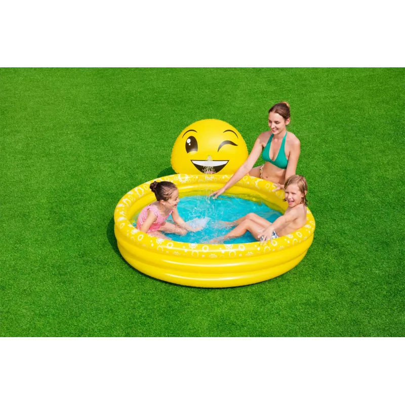 Bestway 53081 Summer Smiles bērnu baseins ar ūdens izsmidzinātāju, 282 l