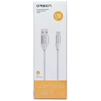 Micro USB datu kabelis Orsen S32 2.1A 1,2 m pelēks