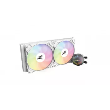 Zalman ALPHA28 Balts CPU šķidruma dzesētājs 280mm radiators 2 x 140 mm ventilators ARGB sūknis