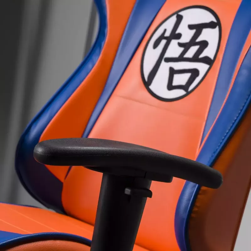 Spēļu krēsls Subsonic DBZ polsterēts sēdeklis Pelēks Oranžs 125 kg
