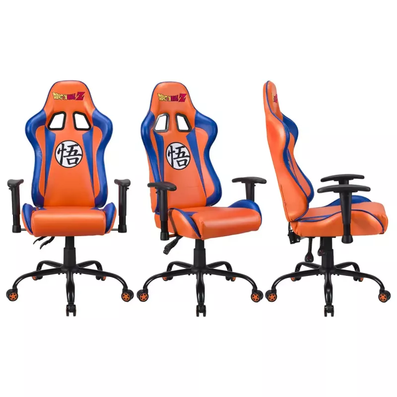 Spēļu krēsls Subsonic DBZ polsterēts sēdeklis Pelēks Oranžs 125 kg