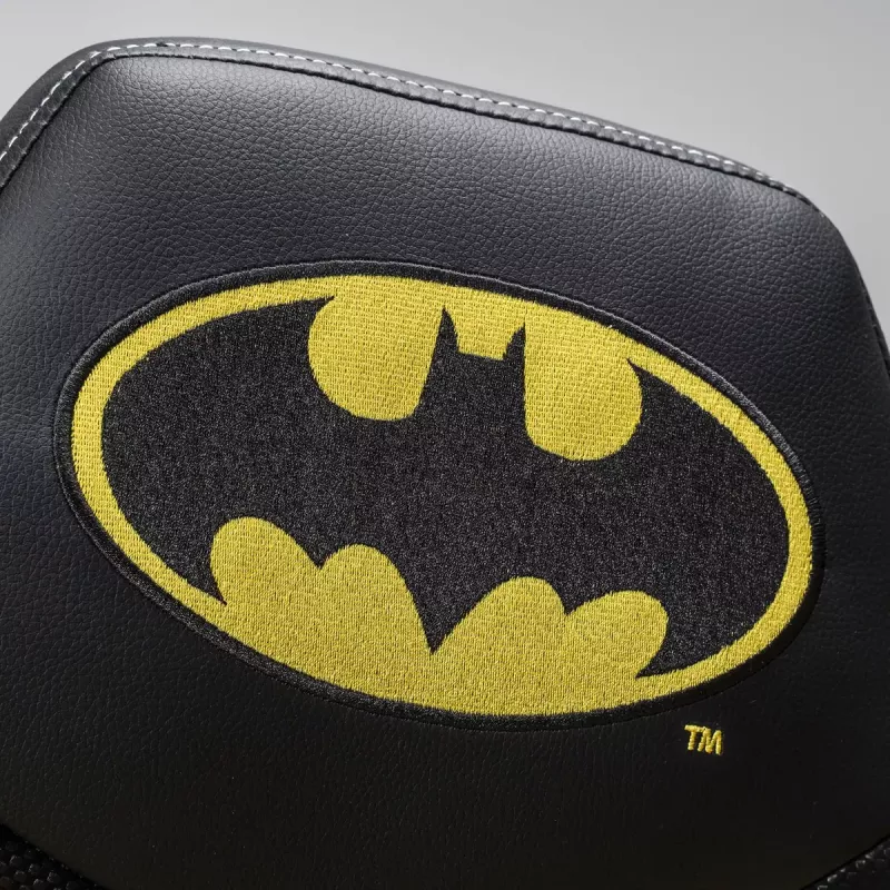 Spēļu krēsls Subsonic Batman Junior polsterēts sēdeklis Melns Dzeltens
