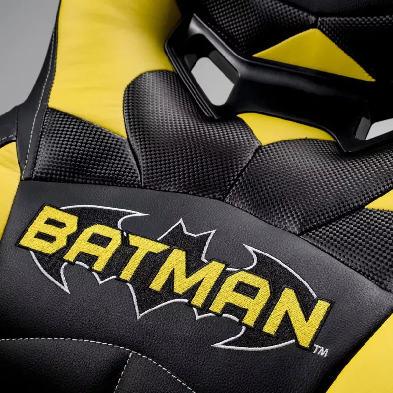 Spēļu krēsls Subsonic Batman Junior polsterēts sēdeklis Melns Dzeltens