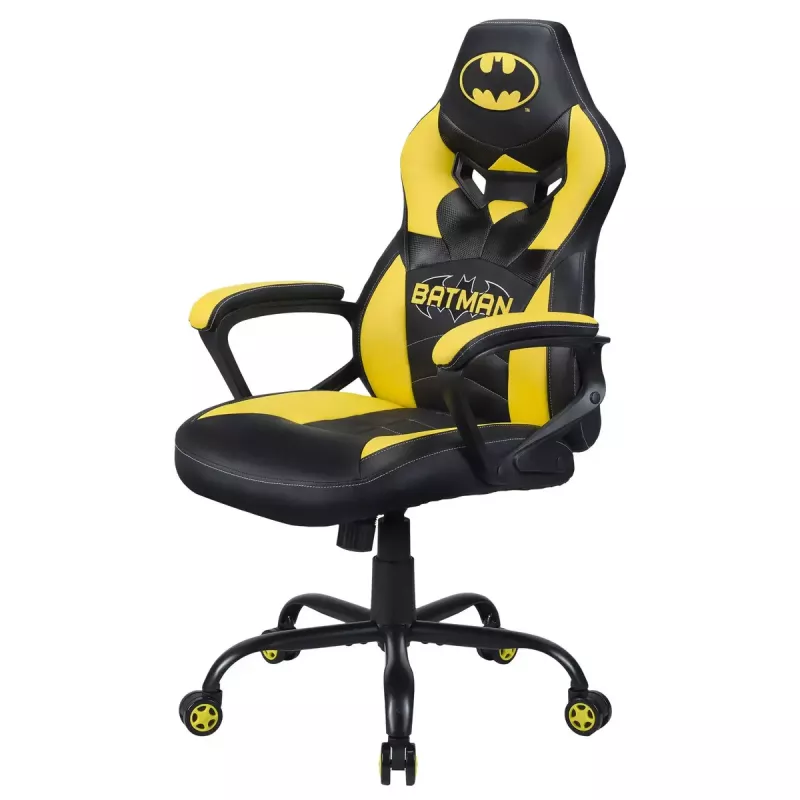 Spēļu krēsls Subsonic Batman Junior polsterēts sēdeklis Melns Dzeltens
