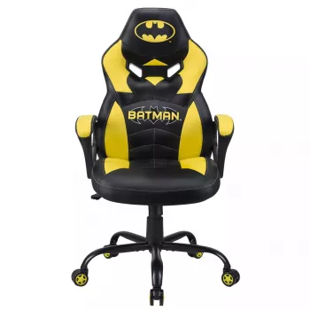 Spēļu krēsls Subsonic Batman Junior polsterēts sēdeklis Melns Dzeltens