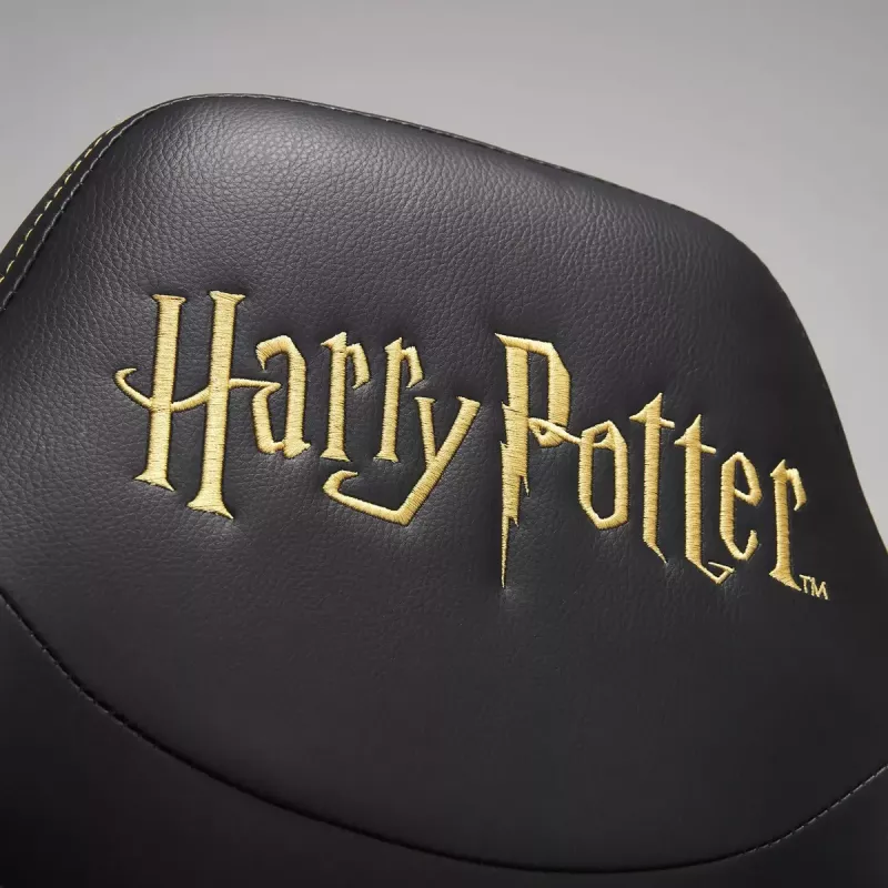 Spēļu krēsls Subsonic Junior Hogwarts polsterēts sēdeklis Melns Dzeltens