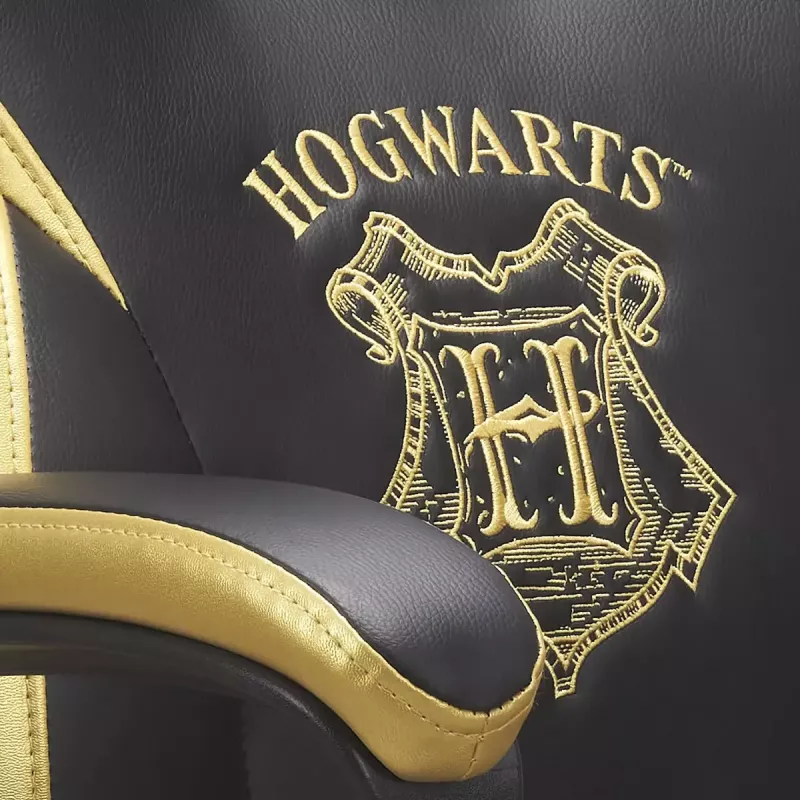 Spēļu krēsls Subsonic Junior Hogwarts polsterēts sēdeklis Melns Dzeltens