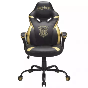 Spēļu krēsls Subsonic Junior Hogwarts polsterēts sēdeklis Melns Dzeltens