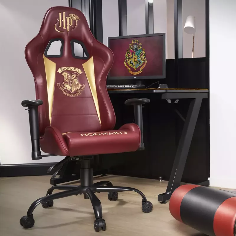 Spēļu krēsls Subsonic Hogwarts polsterēts sēdeklis Brūns 125 kg
