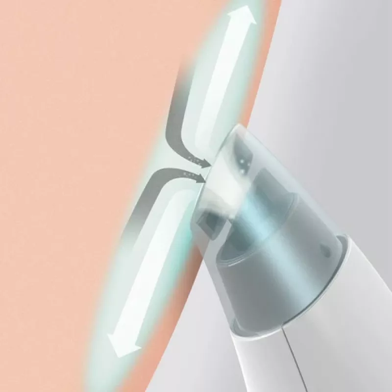HoMedics FAC-HY100 hidradermabrāzijas tīrīšanas ierīce, caurspīdīga, balta