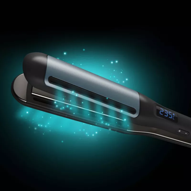Revamp Progloss Hydro Shield X Shine taisnošais gludeklis Warm Black 3 m