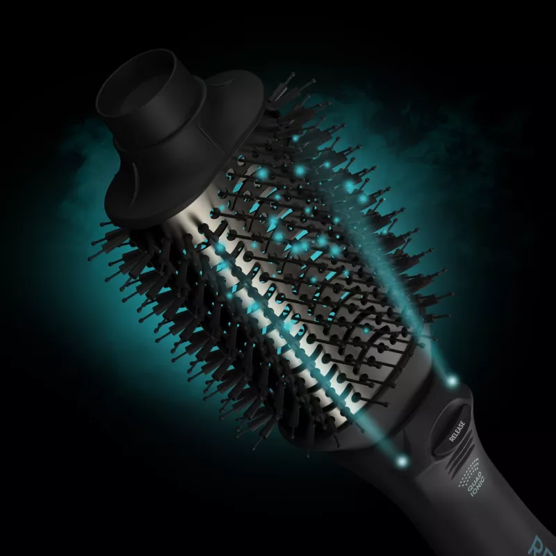 Revamp Progloss Volume & Style Hot Brush Style karstā suka matiem Melna 1000 W 3 m