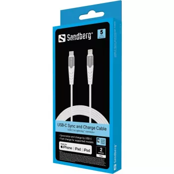 Sandberg USB-C PD uz Lightning MFI 2M PRO kabelis 2m Lightning USB C