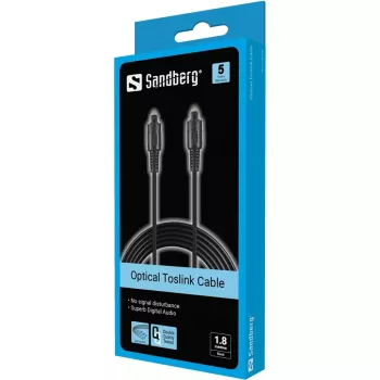 Optiskais kabelis Sandberg Optical Toslink-Toslink 1,8m