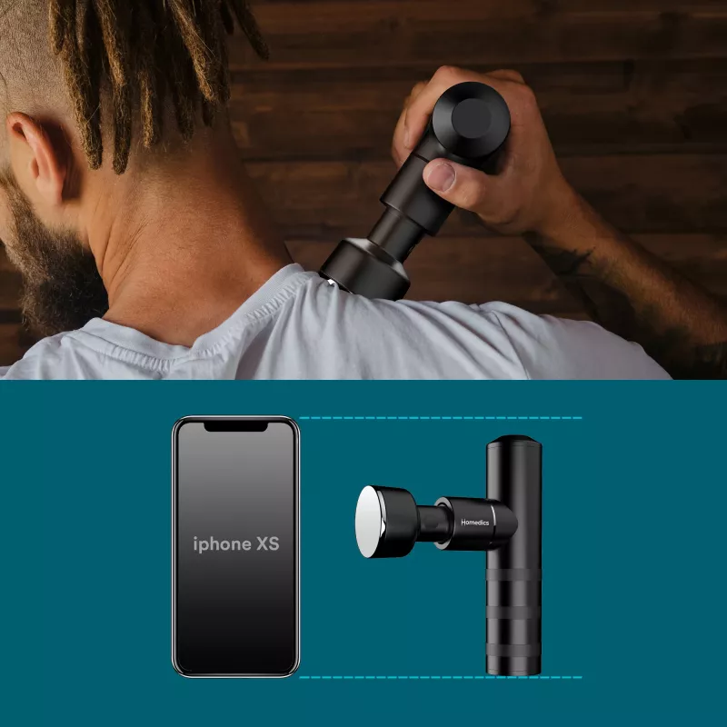 HoMedics Myti Masieris Universālais Antracīts Pēršanas Masāža