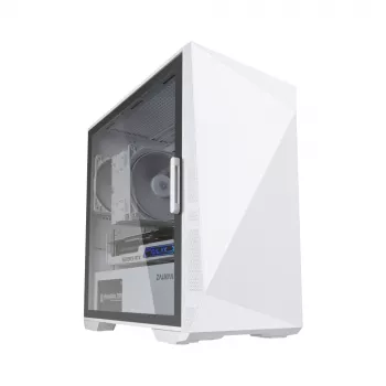 Zalman Z1 Iceberg White - mATX Mini Tornis PC korpuss / Iepriekš uzstādīti 2 x 120mm ventilatori