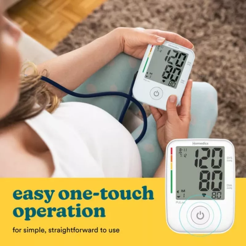 Asinsspiediena mērītājs automātiskais HoMedics BPA-P200-EU1 augšdelmam balts