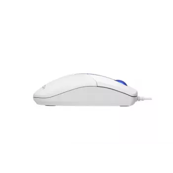 Pele A4Tech N-530S USB Type-A abpusēja (baltā krāsā, zils fona apgaismojums)