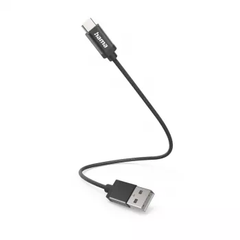 Hama 00201600 USB kabelis USB 2.0 0,2 m USB A USB C Melns