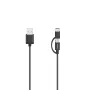 Hama 00200616 USB kabelis USB 2.0 0.75 m USB A USB C/Micro-USB A Melns