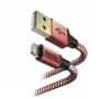 Kabelis Hama Reflective 1,5 m Sarkans