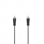 Hama 00205099 audio kabelis 3 m RCA vīrietis-vīrietis melns ar magnētisko ekranējumu