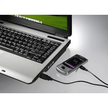 Hama 1,4m USB 2.0 A/Micro-USB B kabelis melns