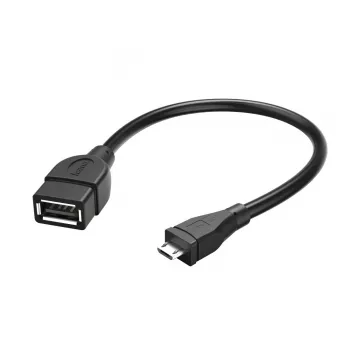 Hama 173892 USB kabelis USB 2.0 0.15 m Micro-USB B USB A Melns