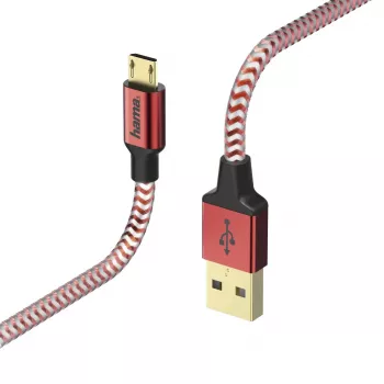 Hama 00178288 USB kabelis USB 2.0 1.5 m USB A Micro-USB B Sarkans