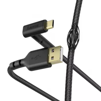 Hama Stand USB kabelis USB 2.0 1.5 m USB A Micro-USB B Melns