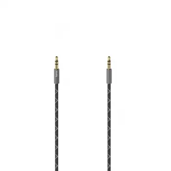 Hama 00205129 audio kabelis 0.75 m 3.5mm Melns, Pelēks