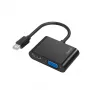 Hama 00200330 video kabeļa adapteris Mini DisplayPort HDMI + VGA (D-Sub) Melns