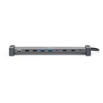 Hama Connect2Office Basic vadu USB 3.2 Gen 1 (3.1 Gen 1) Type-C centrmezgls, antracīts, pelēks