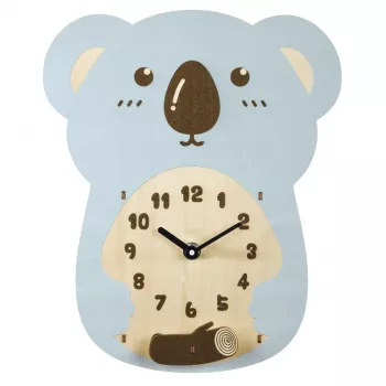 Hama Koala Pendulum mehāniskais pulkstenis Zils, Brūns, Koks