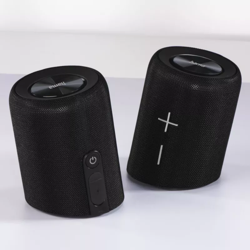 Hama Twin 3.0 portatīvais stereo skaļrunis melns 30 W