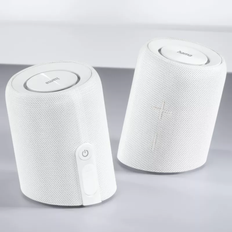 Hama Twin 3.0 Stereo portatīvais skaļrunis balts 30 W