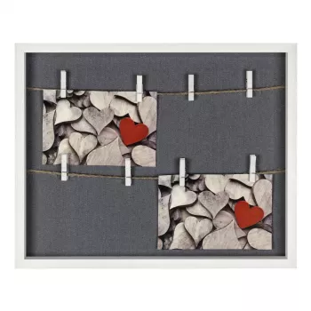Daudzbildes rāmis HAMA Cavo — MDF, balts, 365×295 mm