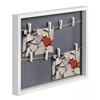 Daudzbildes rāmis HAMA Cavo — MDF, balts, 365×295 mm