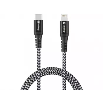 Sandberg Survivor USB-C PD>Lightning kabelis 1m 28g