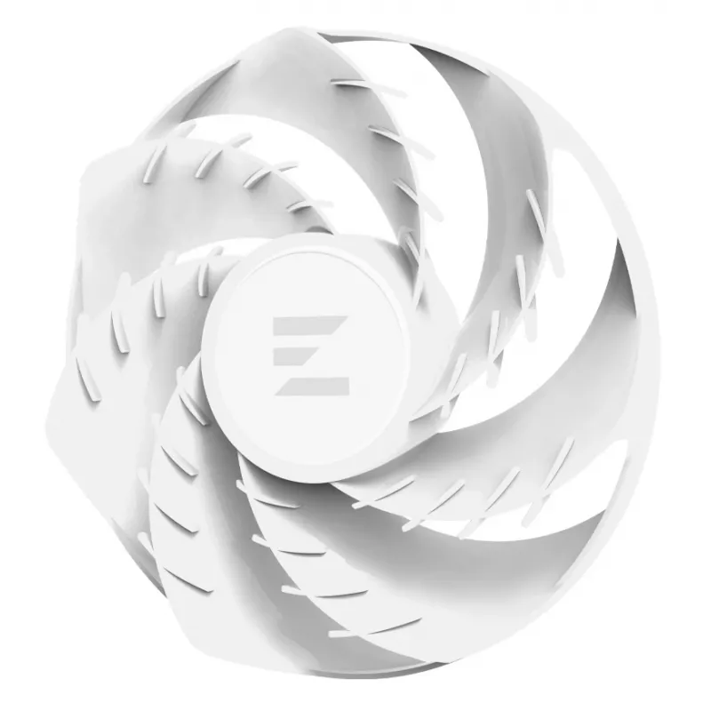 120mm ARGB korpusa ventilators ZALMAN ZM-AF120R ARGB White — 120mm, ARGB apgaismojums, balts rāmis