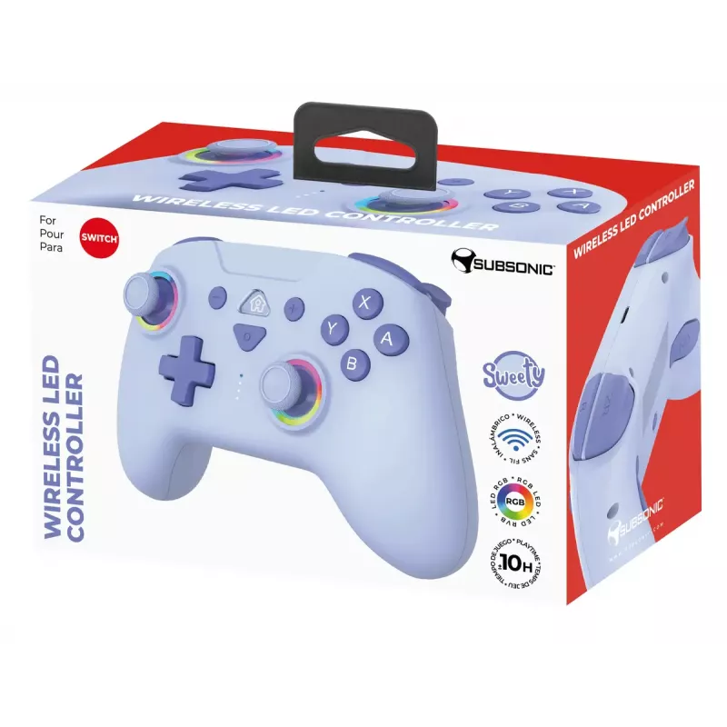 Spēļu kontrolieris Subsonic 147436 Blue RF Nintendo Switch bezvadu 10h akumulators