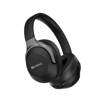 Sandberg Wireless Travel Headset ANC+ENC, Bezvadu, Zvani/Mūzika, 228 g, Galvas austiņas, Melns