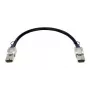 Tīkla kabelis D-Link CXP 120G, 0,5 m, CXP vīriešu–CXP vīriešu, melns