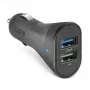 Auto lādētājs SBS Mobile TECR2USB24AFAST — 2× USB, 2.4 A, universāls, melns