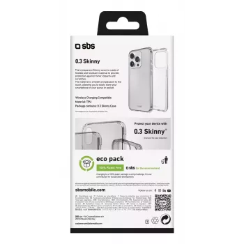 Mobilā telefona maciņš SBS TESKINIP1661PT iPhone 16 Pro 16 cm caurspīdīgs