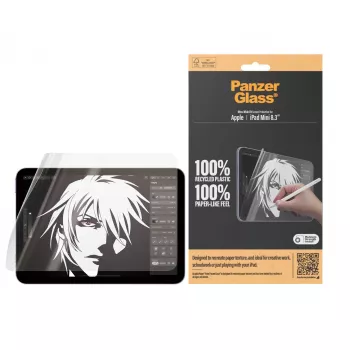PanzerGlass ® GraphicPaper® ekrāna aizsargs iPad Mini 8.3'' (2021, 2024) | Ultra-Wide Fit