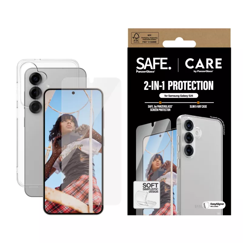 PanzerGlass CARE by Fashion 2-in-1 aizsardzības komplekts Samsung Galaxy S25